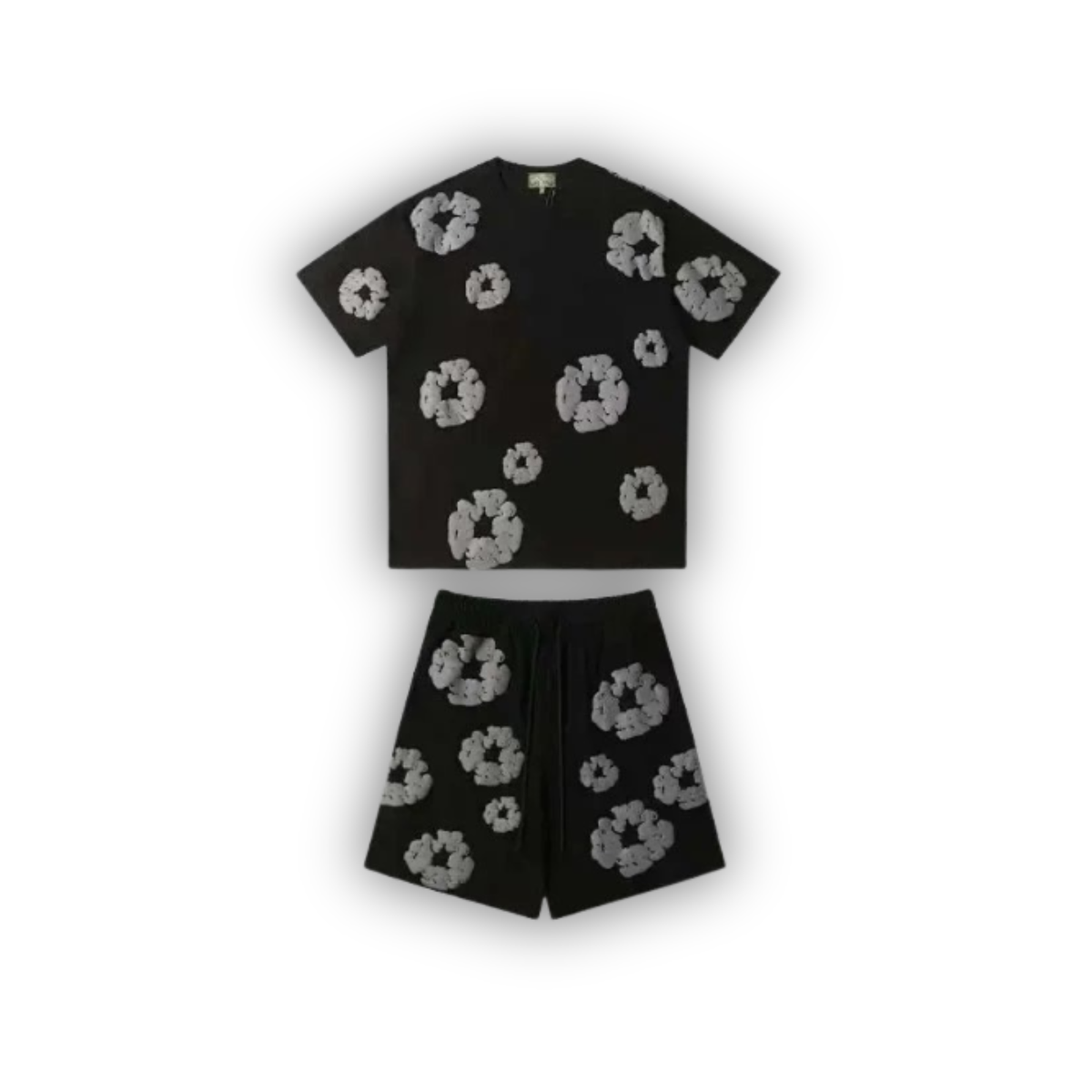 Denim Tears Cotton Wreath Set - Black/Gray