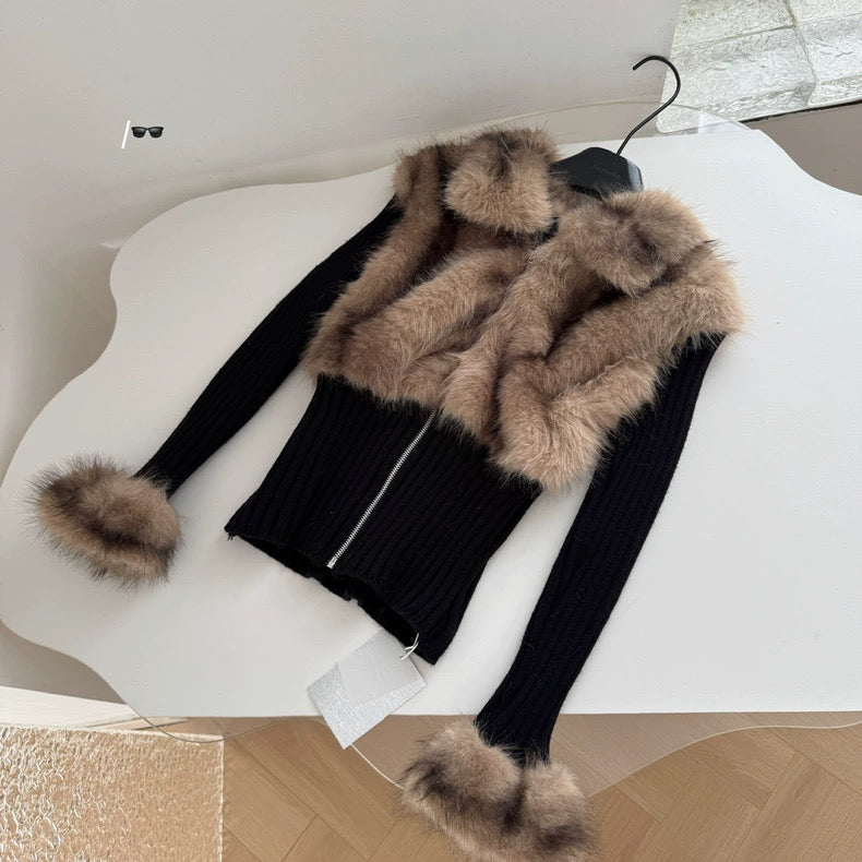 Fur Cardigan