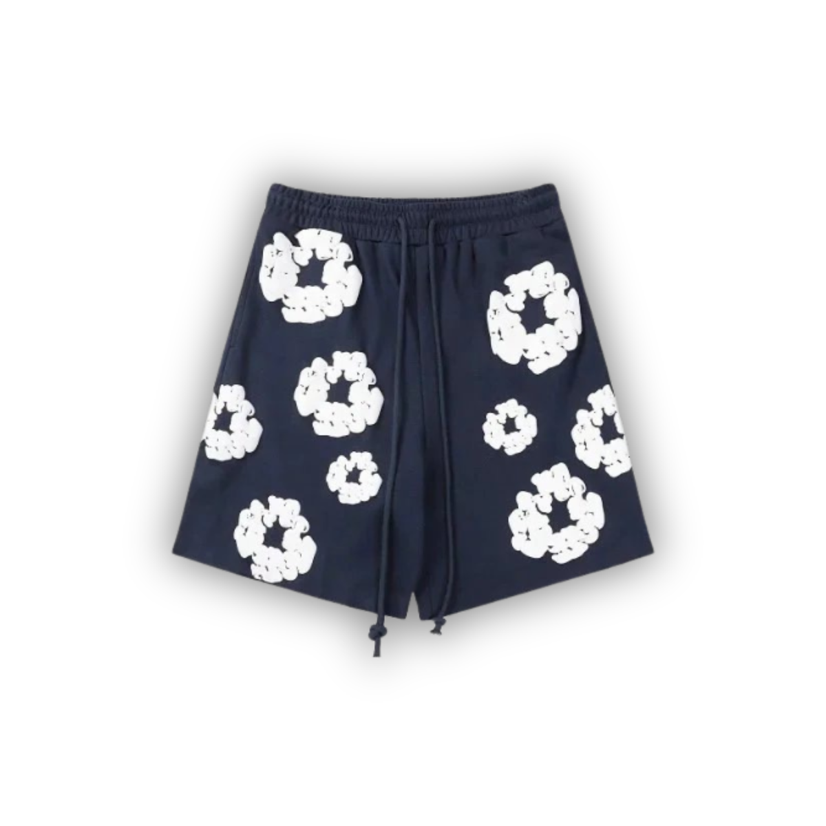 Denim Tears Cotton Wreath Shorts - Navy