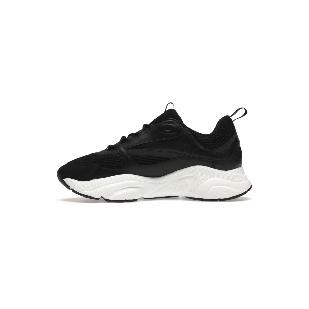 Dior B22 Black White Mesh Leather Sneakers