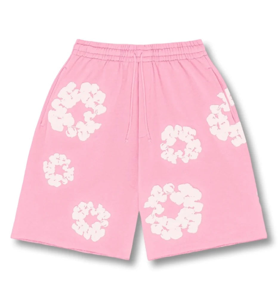"Flower" Shorts Pink