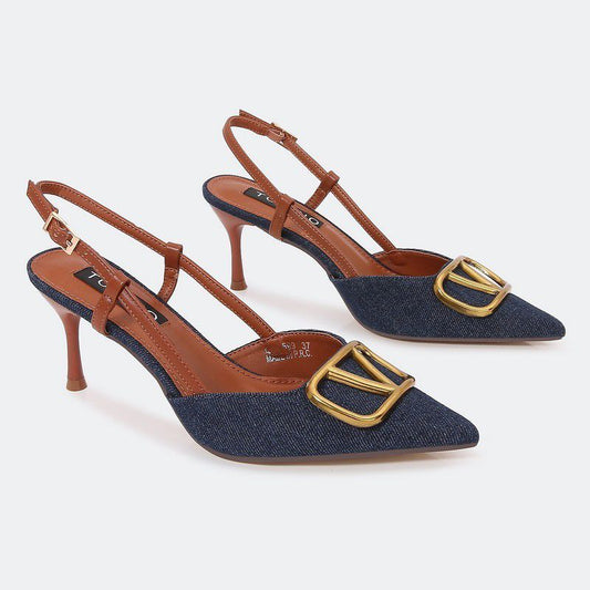 ""Blue V" Heels