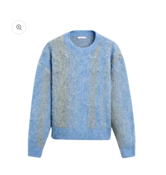 "Brushed Blue" Knit
