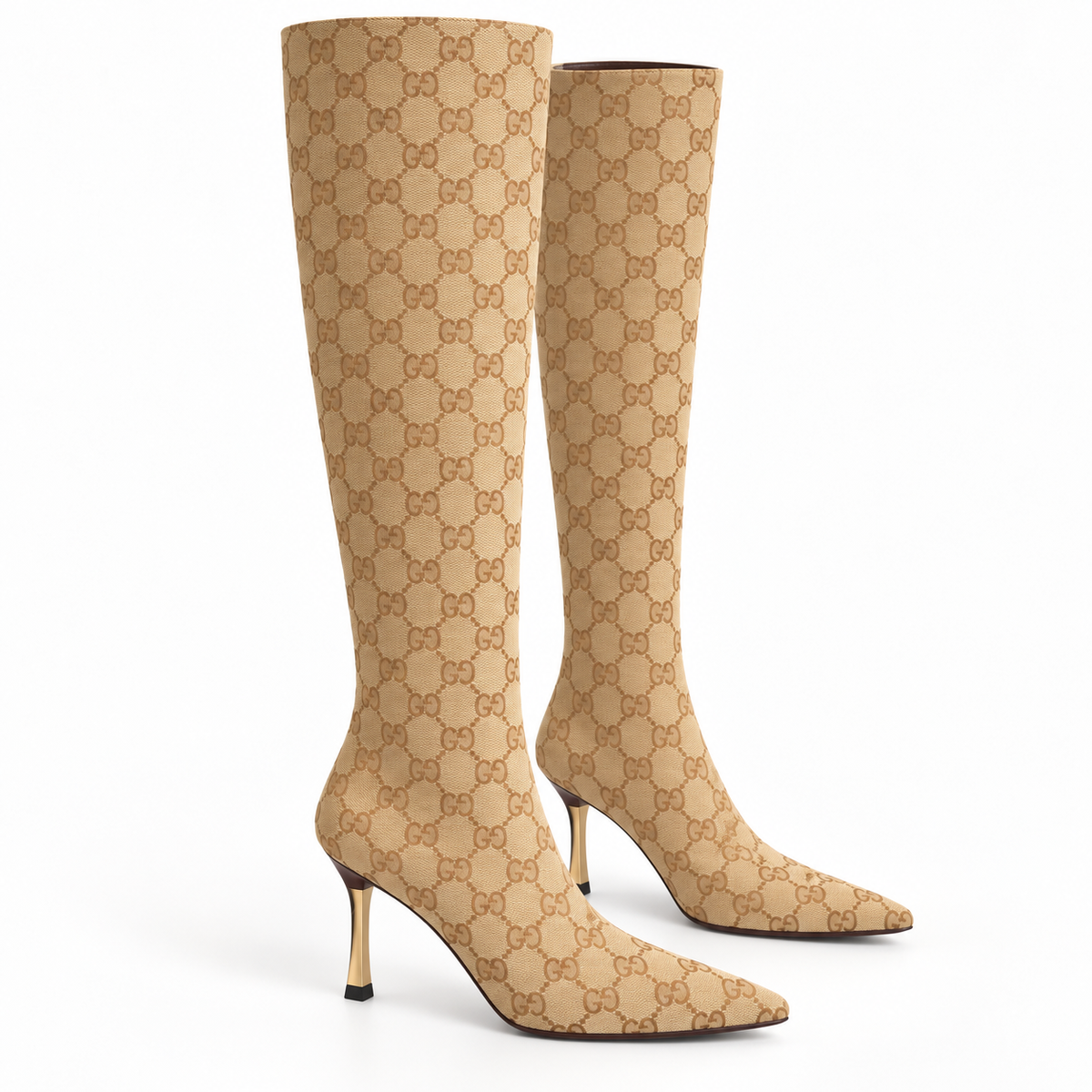 "GG" Maison Monogram Knee Boots
