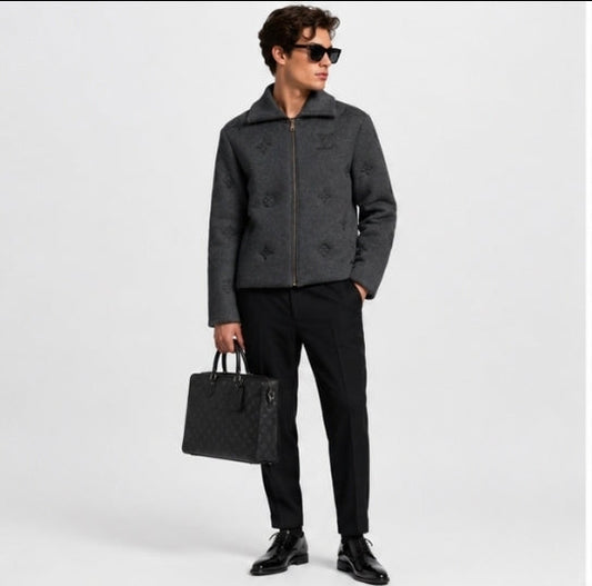 Monsieur LV Prestige – Monogram Knitted Coat