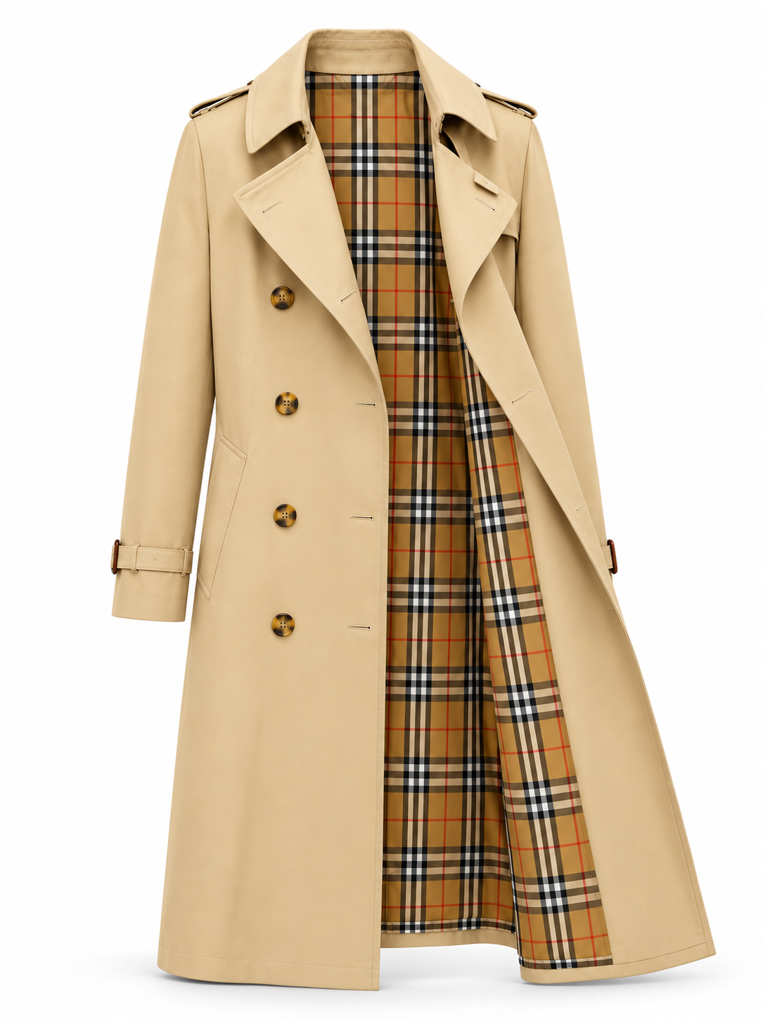 „BB“ Heritage Check Trench Coat